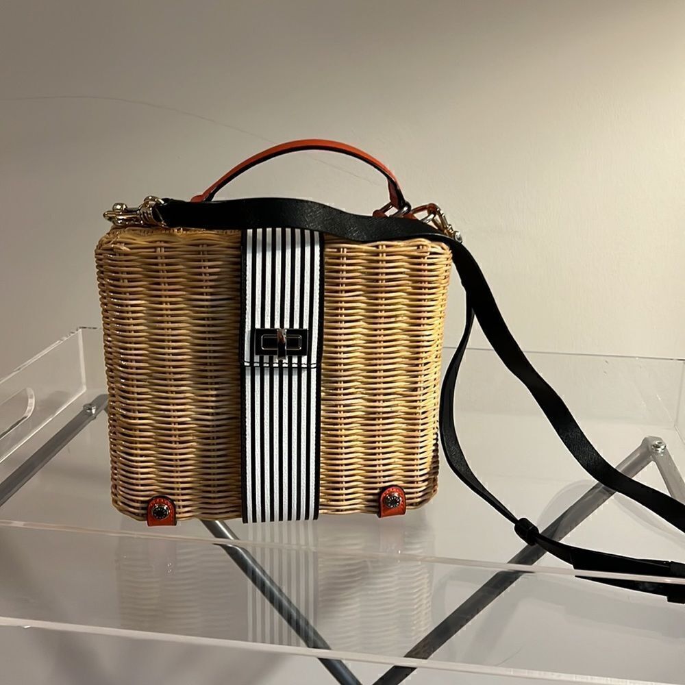 Henri Bendel Montauk Wicker Lunch Box